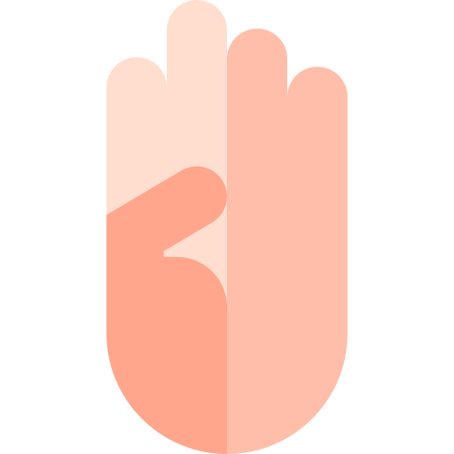 lenguaje de señas Basic Straight Flat icono