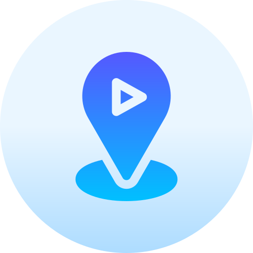 Video Basic Gradient Circular icon