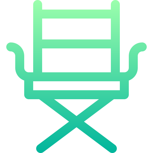 sedia da regista Basic Gradient Lineal color icona