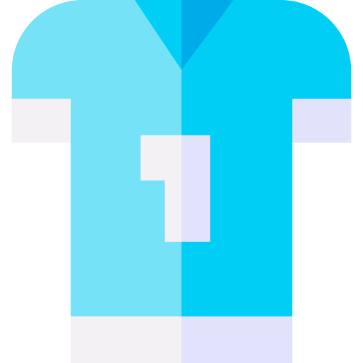 sport kleding Basic Straight Flat icoon