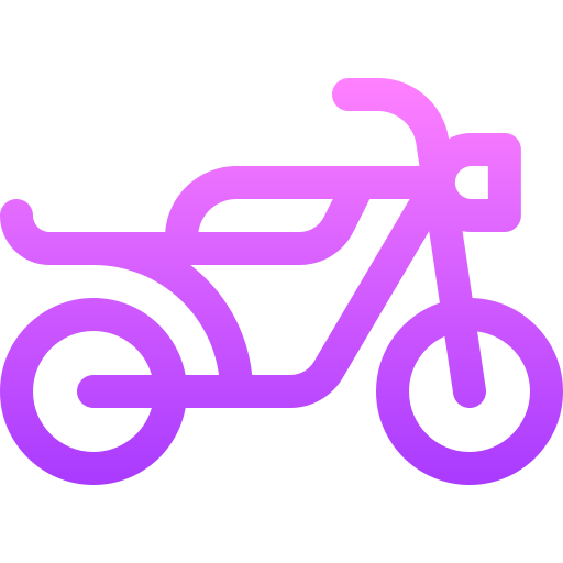 오토바이 Basic Gradient Lineal color icon