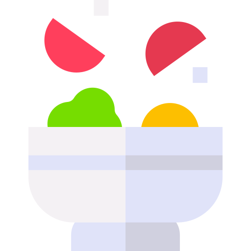 salade Basic Straight Flat icoon