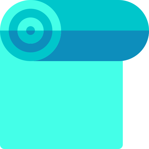 ヨガマット Basic Rounded Flat icon
