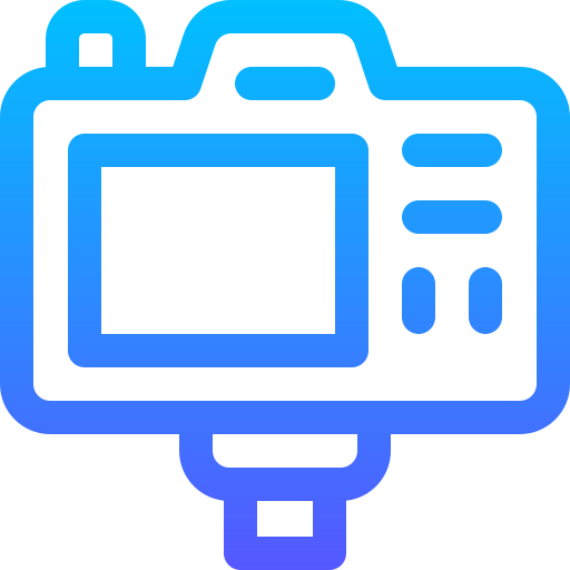 telecamera Basic Gradient Lineal color icona