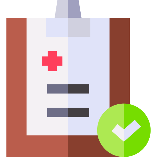 Medical report Basic Straight Flat icon