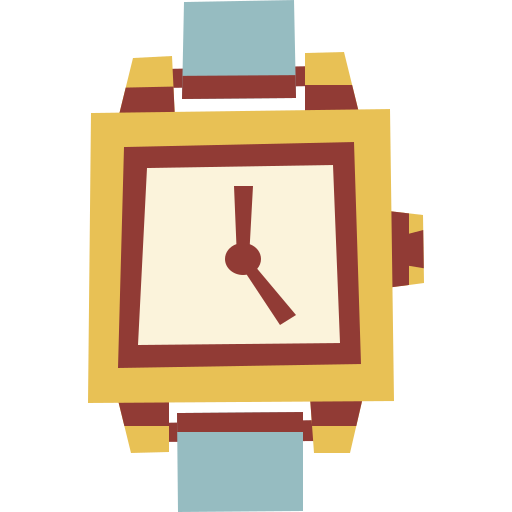 Wristwatch Cartoon Flat icon