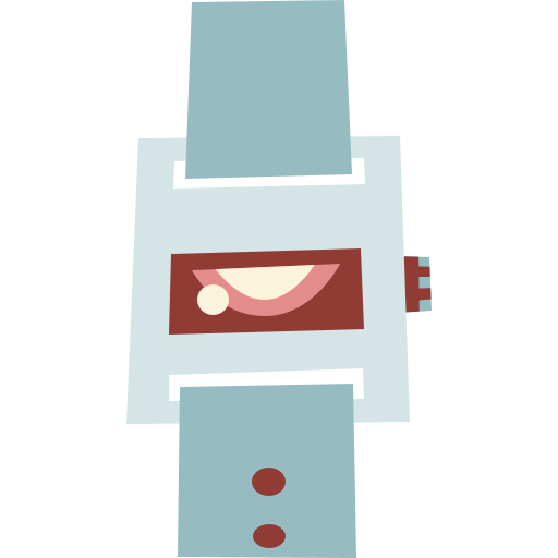 orologio da polso Cartoon Flat icona