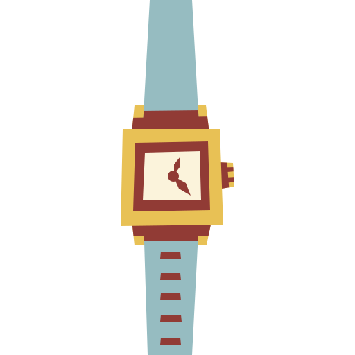 zegarek na rękę Cartoon Flat ikona