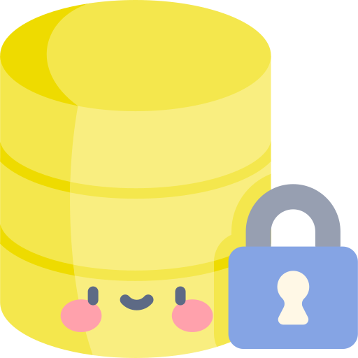 Database Kawaii Flat icon