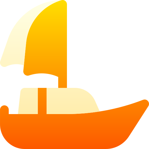 Sailboat Basic Gradient Gradient icon