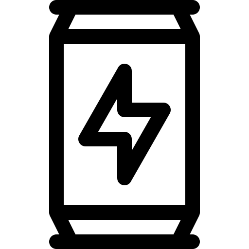 energiedrank Basic Rounded Lineal icoon