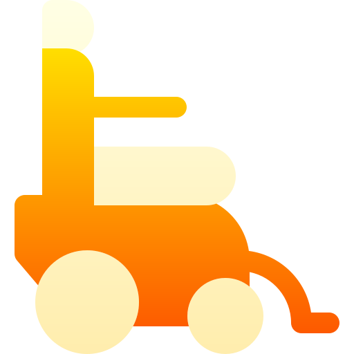 rolstoel Basic Gradient Gradient icoon