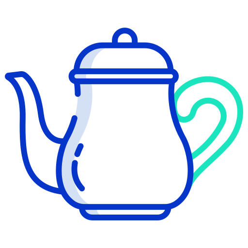 theepot Icongeek26 Outline Colour icoon
