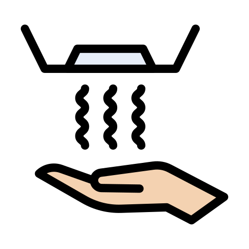 secador de manos Vector Stall Lineal Color icono