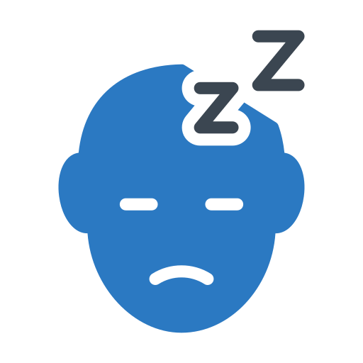 en train de dormir Generic Blue Icône