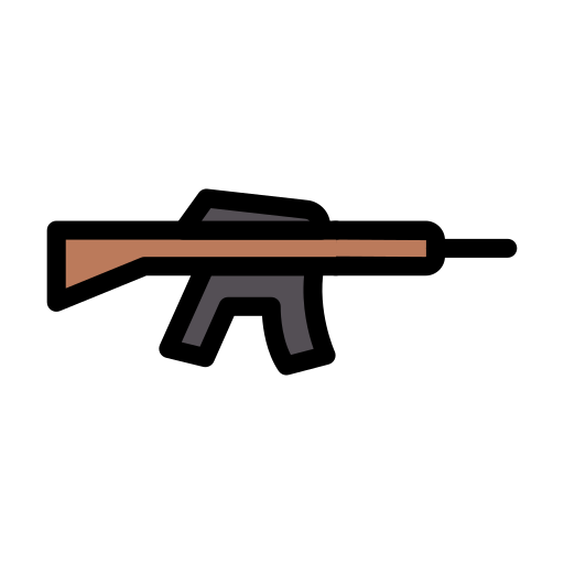 scharfschützengewehr Vector Stall Lineal Color icon