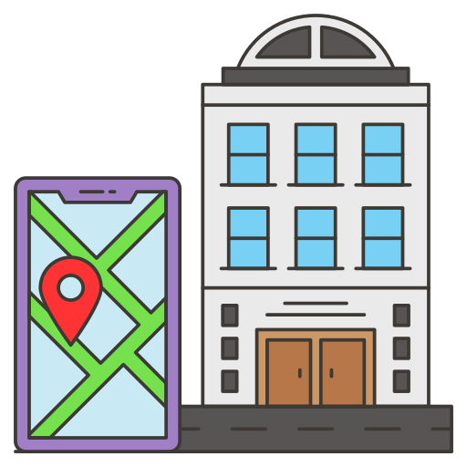 Commercial building Generic Thin Outline Color icon