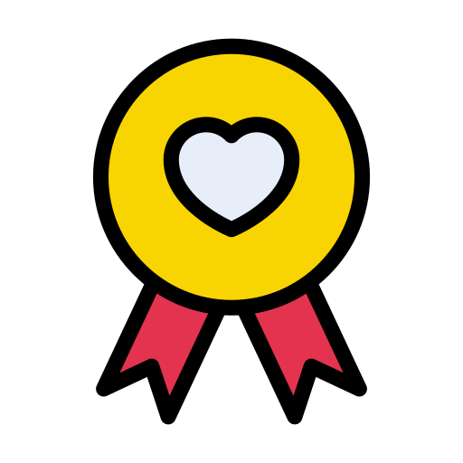 insignia de amor Vector Stall Lineal Color icono
