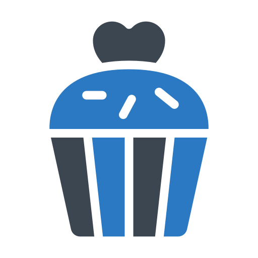 muffin Generic Blue icoon