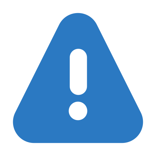 Warning Generic Blue icon