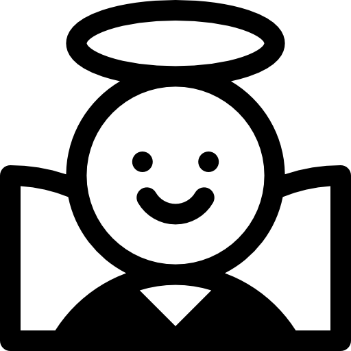 anioł Basic Rounded Filled ikona