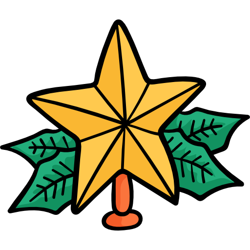 estrella Hand Drawn Color icono