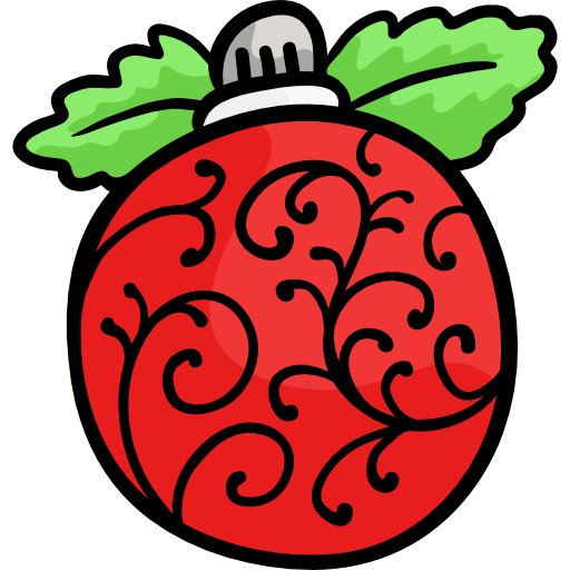 クリスマスボール Hand Drawn Color icon