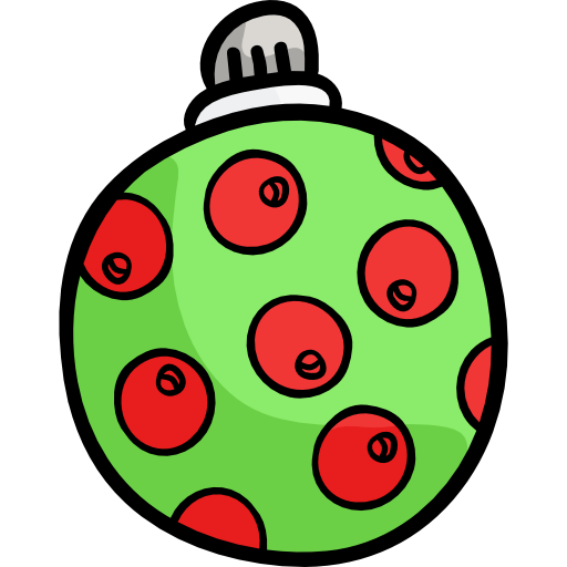 クリスマスボール Hand Drawn Color icon
