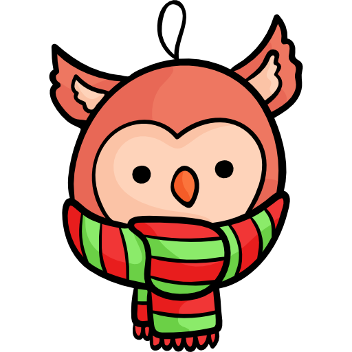 Owl Hand Drawn Color icon