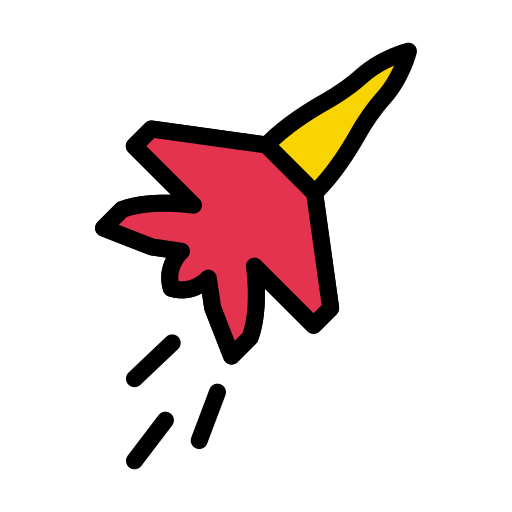 Jet plane Vector Stall Lineal Color icon