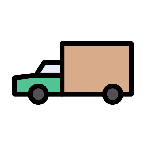 Truck Vector Stall Lineal Color icon