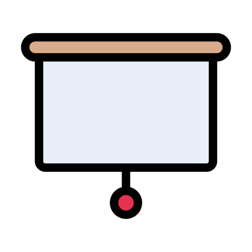 영사기 Vector Stall Lineal Color icon