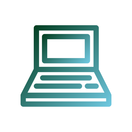 ordenador portátil Generic Gradient icono