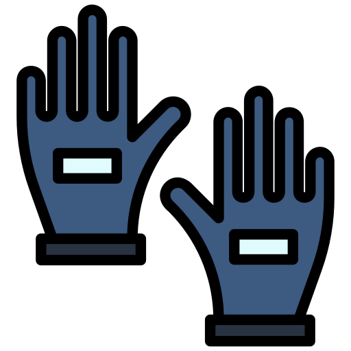 des gants Generic Outline Color Icône