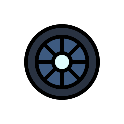 rueda Generic Outline Color icono