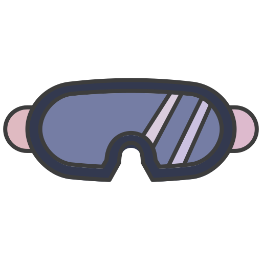 Óculos de esqui Generic Outline Color Ícone