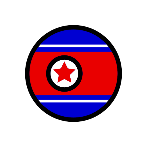 korea północna Generic Outline Color ikona