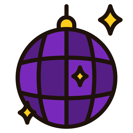 Disco ball Generic Outline Color icon
