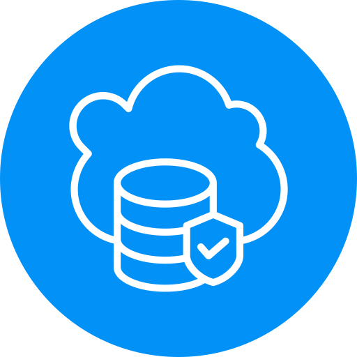 base de datos en la nube Generic Flat icono