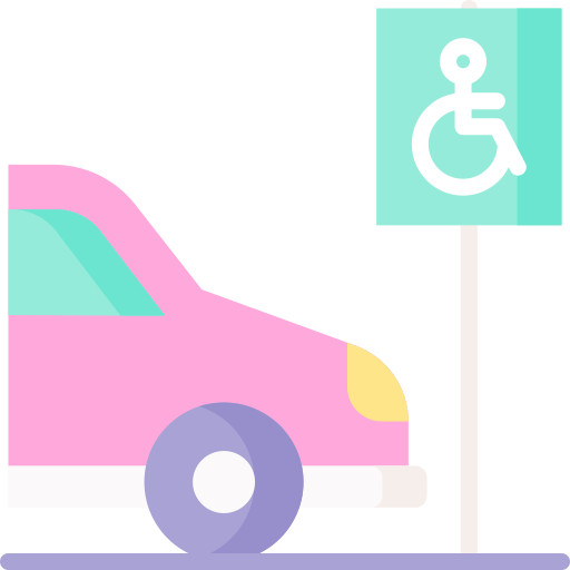 niepełnosprawny znak Special Flat ikona
