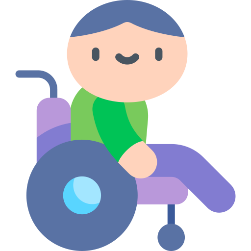 Wheelchair Kawaii Flat icon