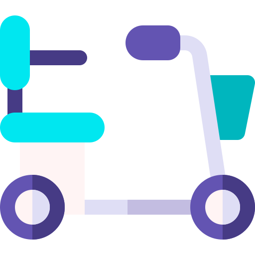 Scooter Basic Rounded Flat icon