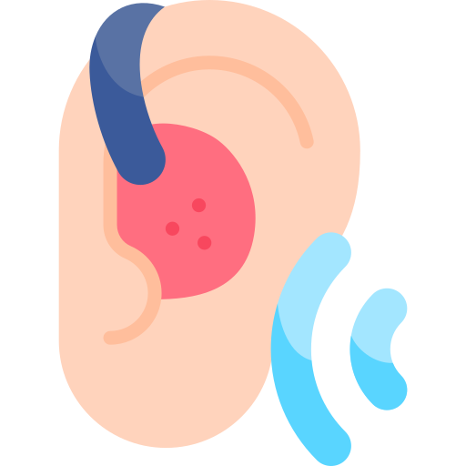 補聴器 Kawaii Flat icon