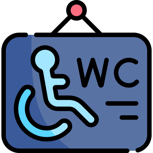 Disabled sign Kawaii Lineal color icon