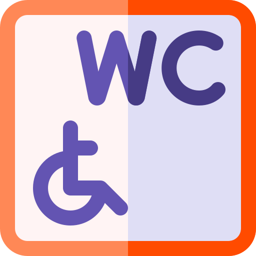 Wc Basic Rounded Flat icon