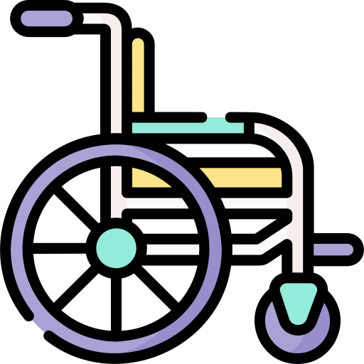 wózek inwalidzki Special Lineal color ikona