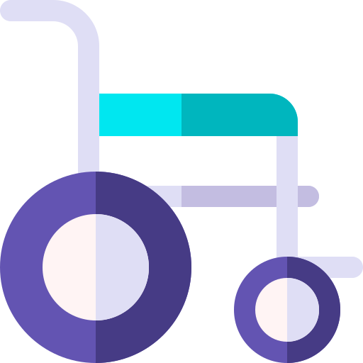 Wheelchair Basic Rounded Flat icon