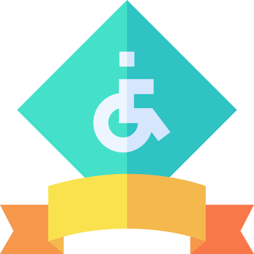 inwalidztwo Basic Straight Flat ikona