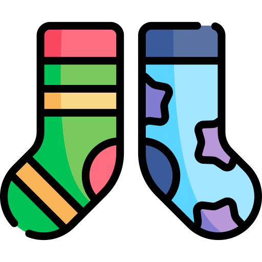 des chaussettes Kawaii Lineal color Icône