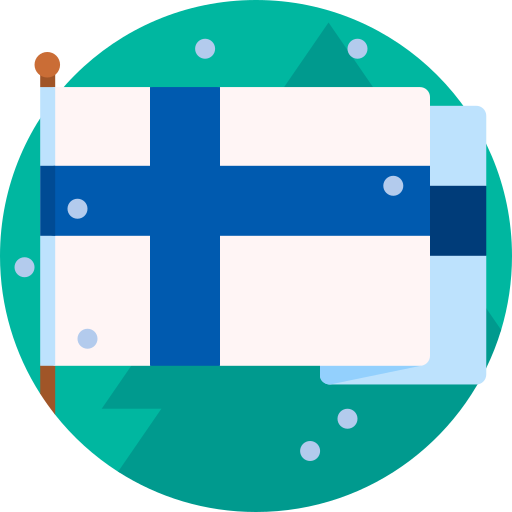 Финляндия Detailed Flat Circular Flat иконка